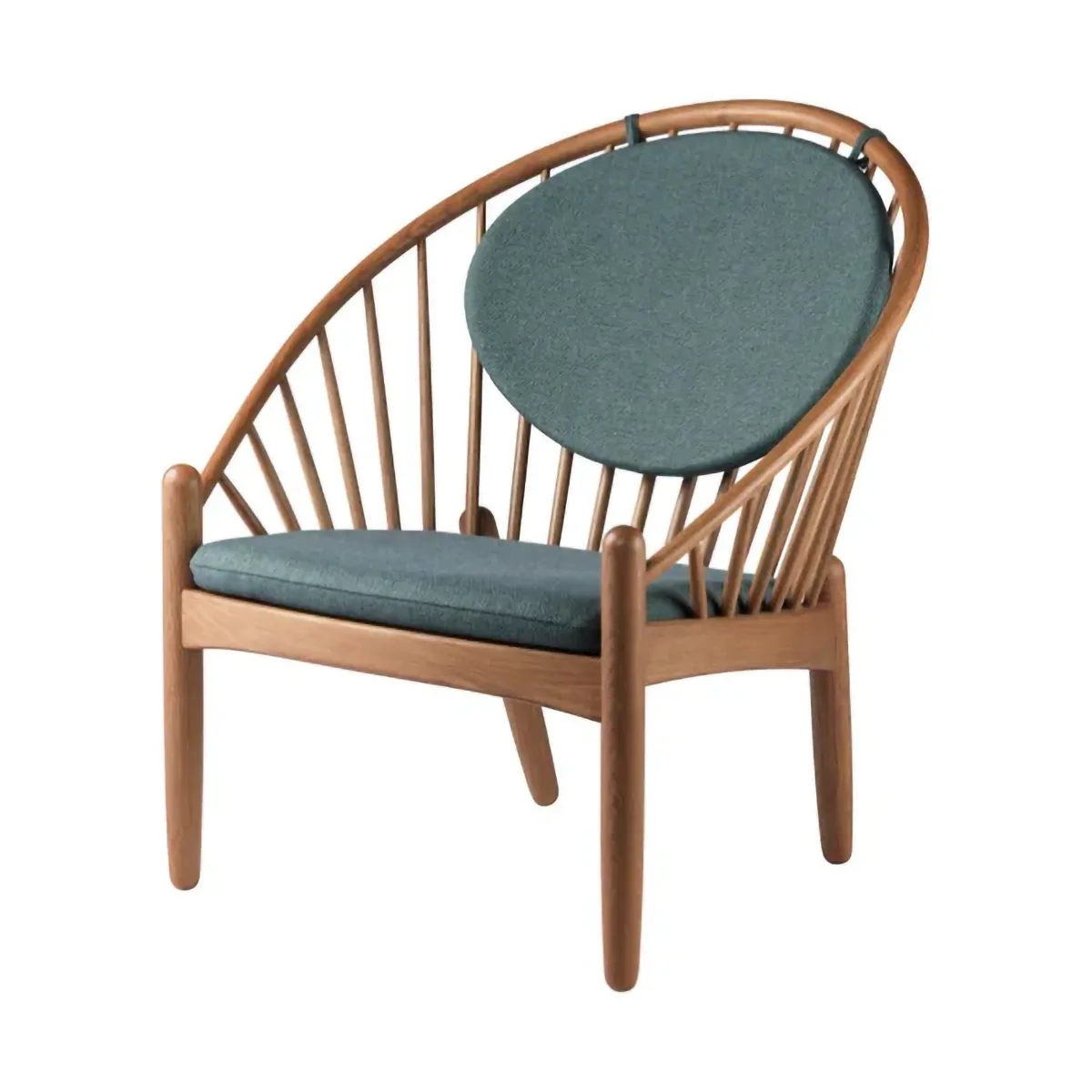 Silla J166 Jørna, Smoked oak-green FDB Møbler