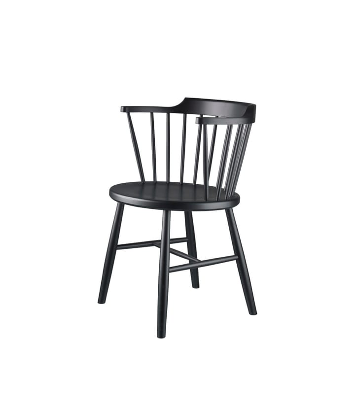 Silla J18, Beech black painted FDB Møbler