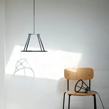 Silla J182 Holmen, pack de 4 - Chapa de roble-patas negras - FDB Møbler