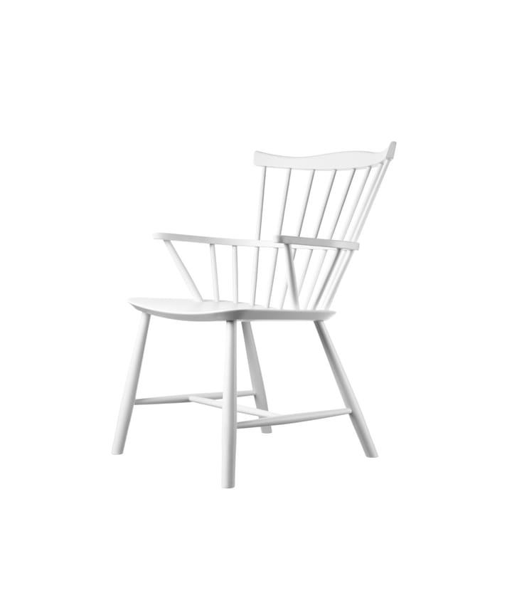Silla J52B, Beech white painted FDB Møbler
