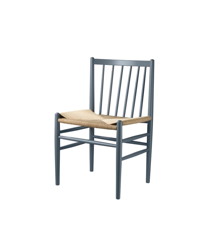 Silla J80, Beech blue grey painted-nature FDB Møbler