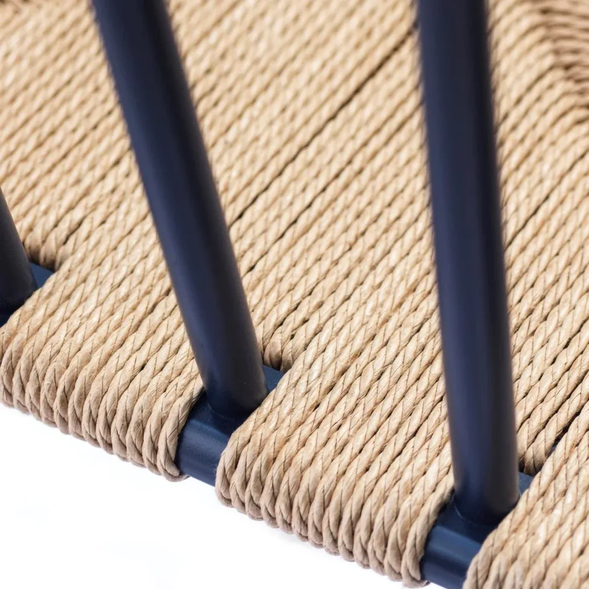 Silla J80, Steel blue haya-cuerda de papel FDB Møbler