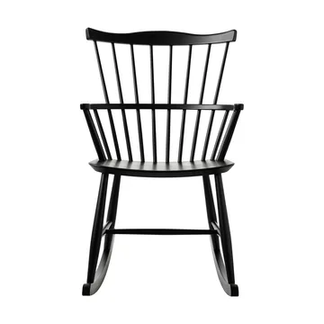 Silla mecedora J52G - Beech RAL 9005 - FDB Møbler