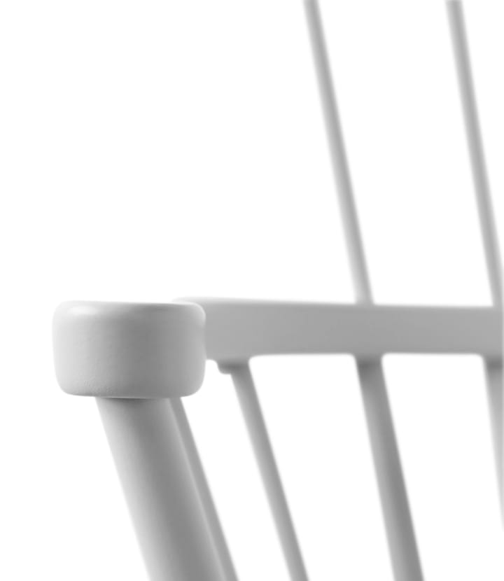 Silla mecedora J52G, Beech white painted FDB Møbler
