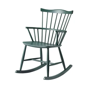 Silla mecedora J52G - Black green - FDB Møbler
