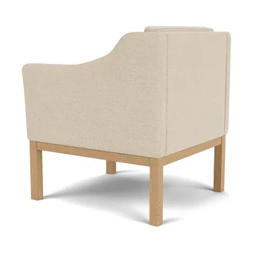 Sillón con reposabrazos L46 MK155 easy chair - Roble lacado-tela beige - FDB Møbler