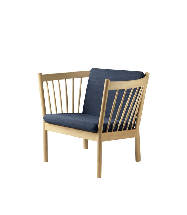 Sillón J146, Oak nature lacquered-dark blue FDB Møbler