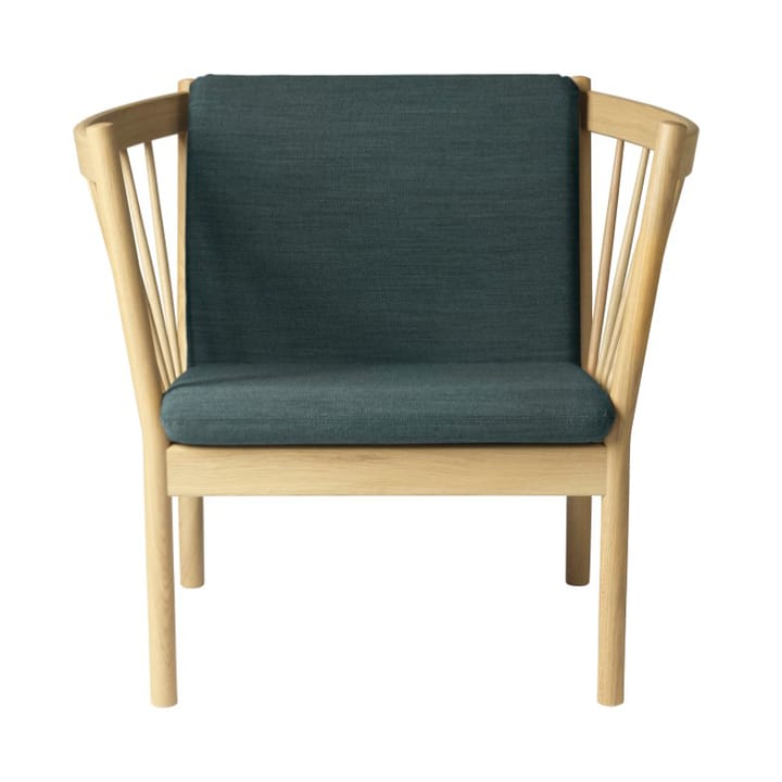 Sillón J146 - Oak nature lacquered-dark green - FDB Møbler