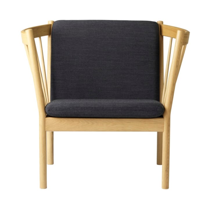 Sillón J146 - Oak nature lacquered-dark grey - FDB Møbler