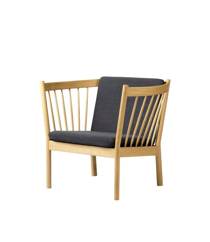 Sillón J146, Oak nature lacquered-dark grey FDB Møbler