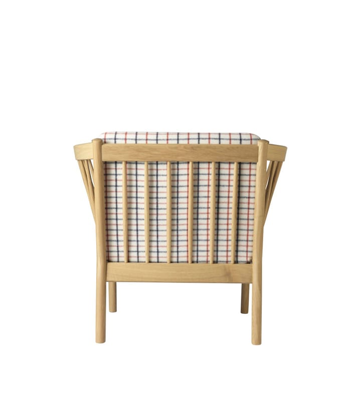 Sillón J146, Oak nature lacquered-red diced FDB Møbler