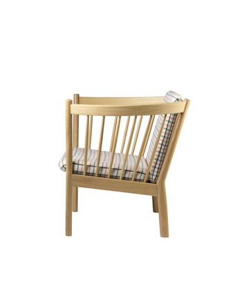 Sillón J146 - Oak nature lacquered-red diced - FDB Møbler