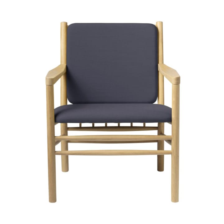 Sillón J147 - Oak nature lacquered-dark blue - FDB Møbler