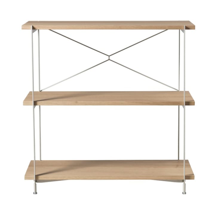 Sistema de estanterías A91 Nordhavn - Oak nature lacquered Silk Grey LS - FDB Møbler