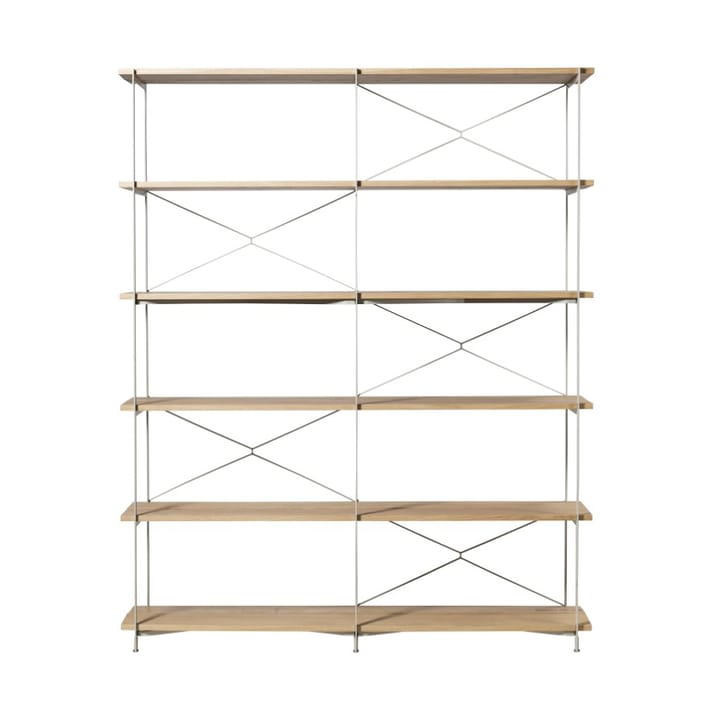 Sistema de estanterías A91 Nordhavn - Oak nature lacquered Silk Grey TB - FDB Møbler
