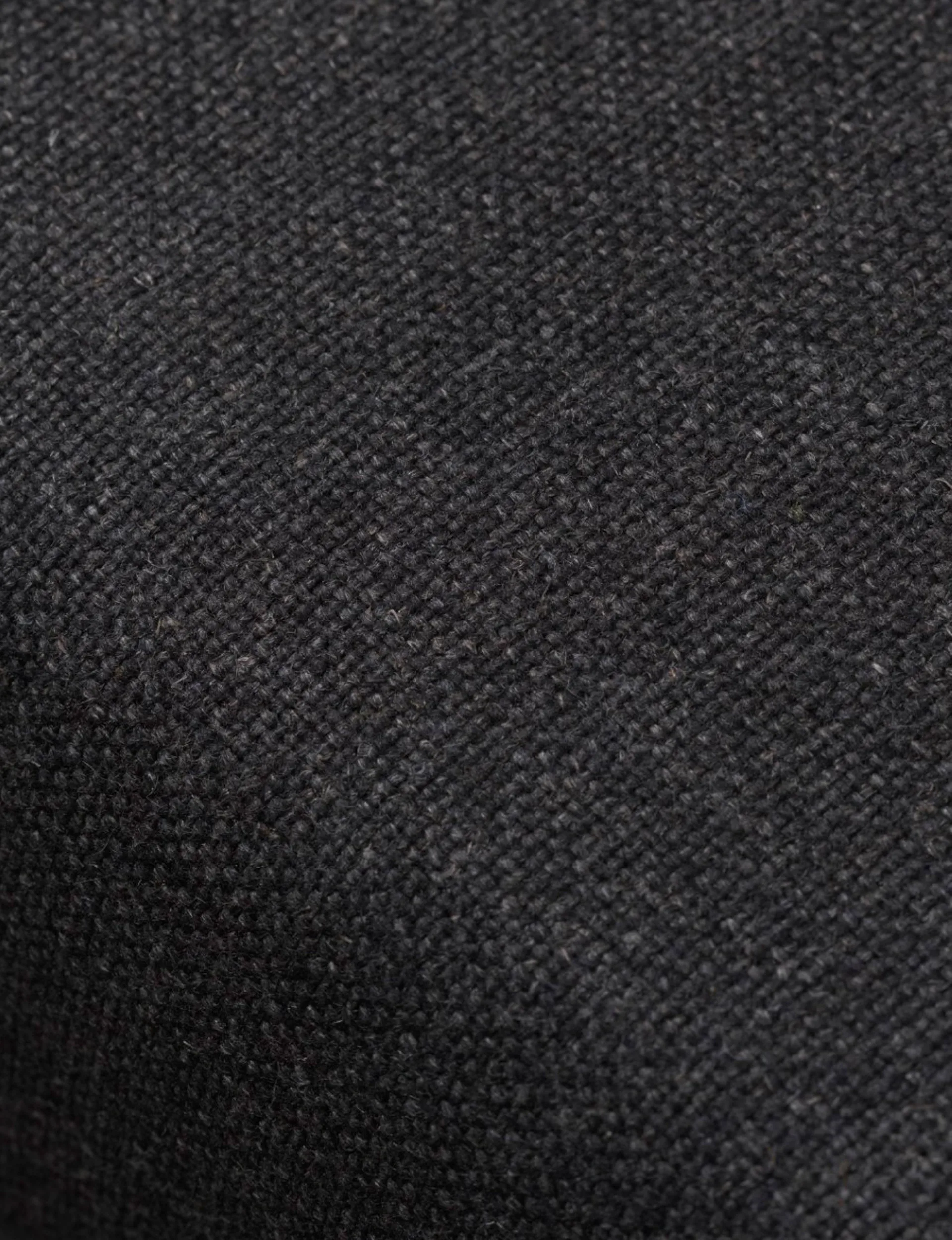 Sofá J149, Tela gris oscuro-roble lacado, 3 plazas FDB Møbler