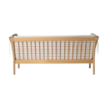 Sofá L45 MK154 - Roble lacado-tela beige - FDB Møbler