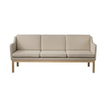 Sofá MK46 Mogens Koch de 3 plazas - Roble lacado-beige 90 - FDB Møbler