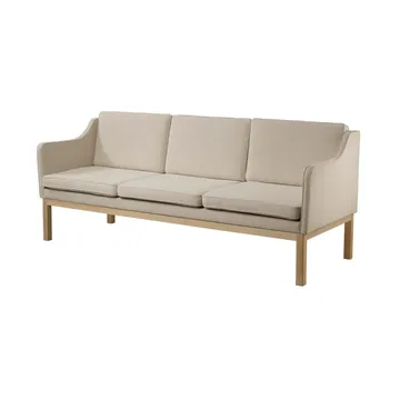 Sofá MK46 Mogens Koch de 3 plazas - Roble lacado-beige 90 - FDB Møbler