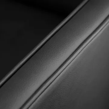 Sofá MK46 Mogens Koch de 3 plazas - Roble lacado-cuero negro - FDB Møbler