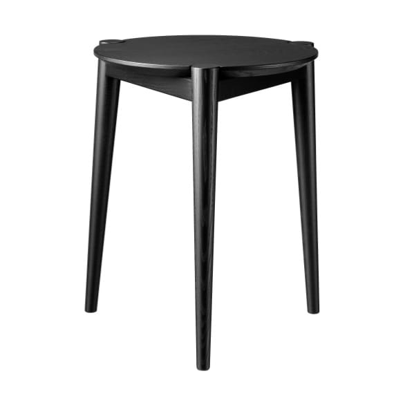 Taburete J160 35 cm - Oak black painted - FDB Møbler