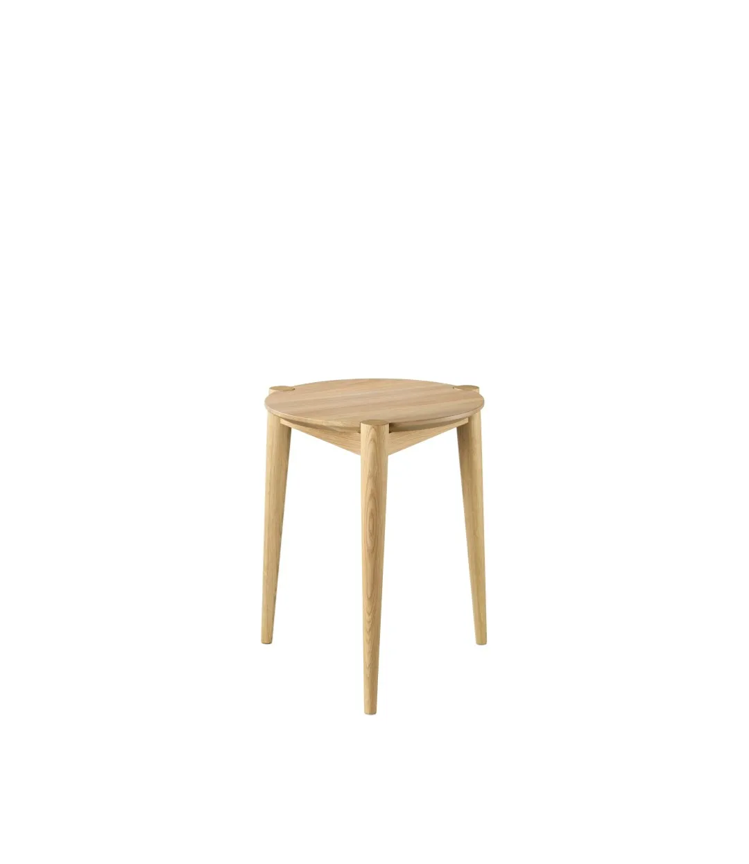 Taburete J160 35 cm, Oak nature lacquered FDB Møbler