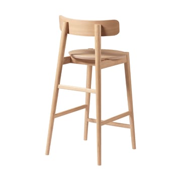 Taburete J185 Øst 65 cm - Oak nature lacquered - FDB Møbler