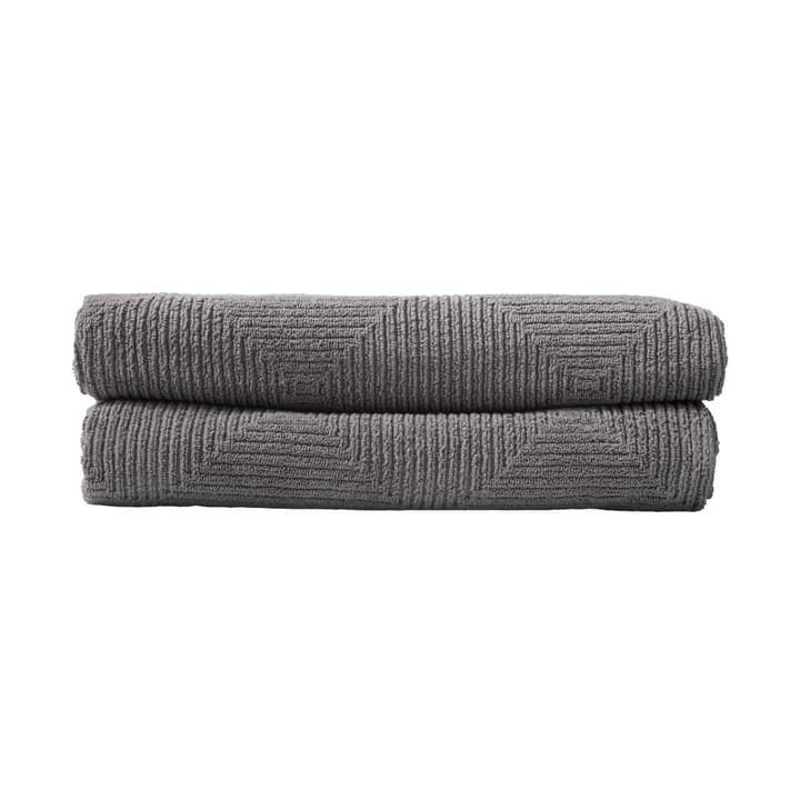 Toalla de baño R33 Kirkeby 2-pack - Granite gray - FDB Møbler
