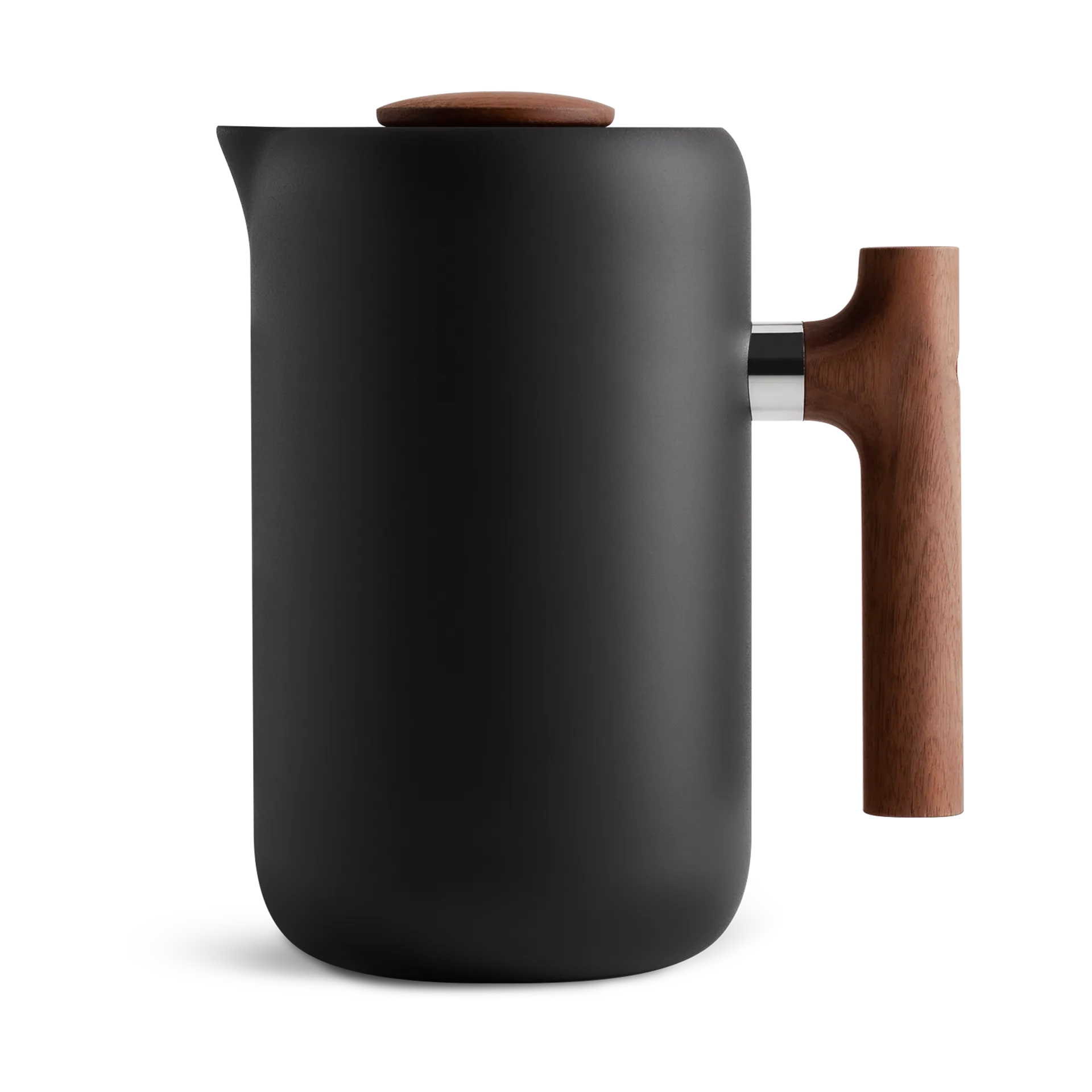 Cafetera de prensa Clara 70,9 cl, Matte black-walnut Fellow