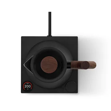 Hervidor eléctrico Corvo EKG Pro 0.9 L - Matte black-walnut - Fellow