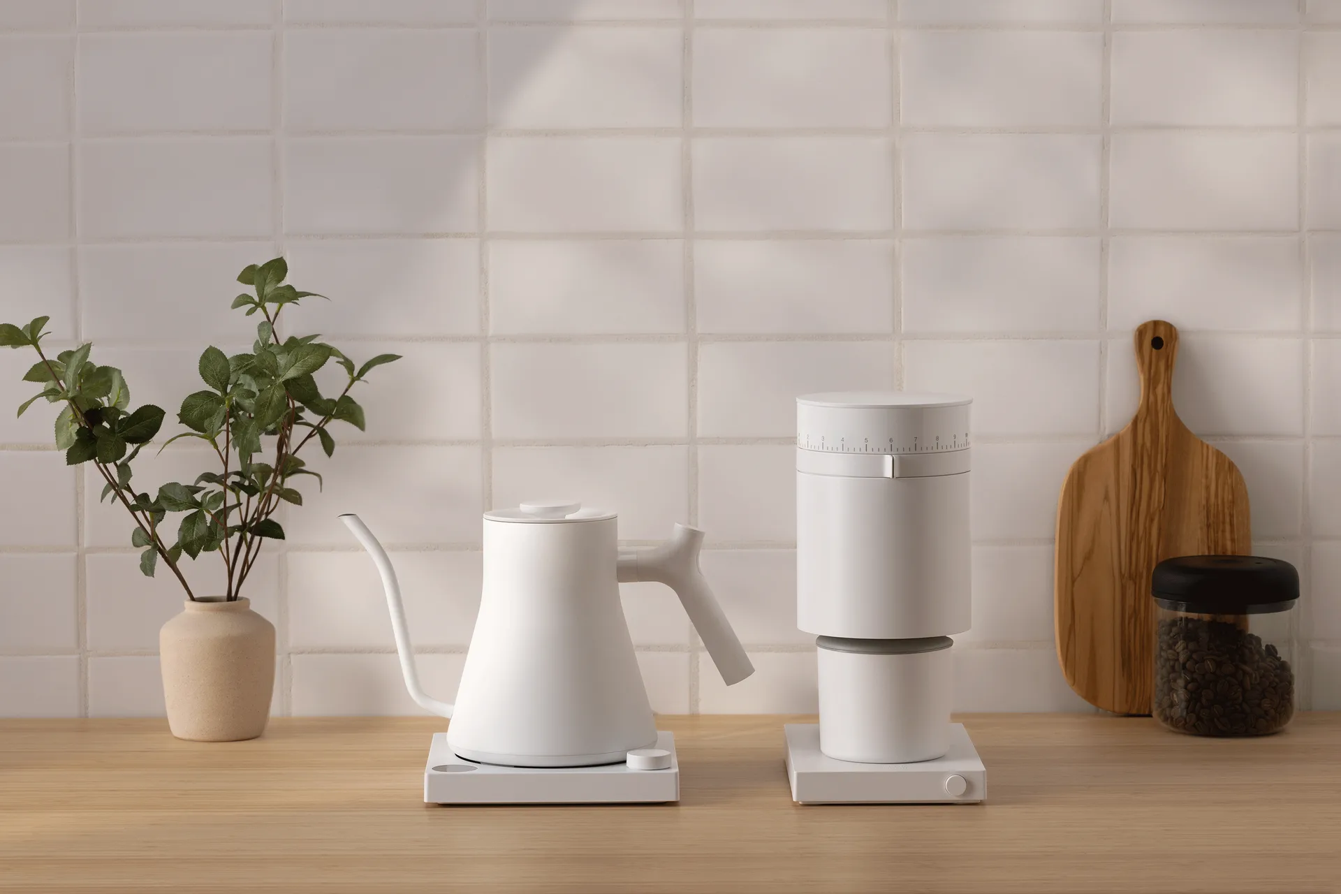 Molinillo de café eléctrico Opus Conical Burr, Matte white Fellow