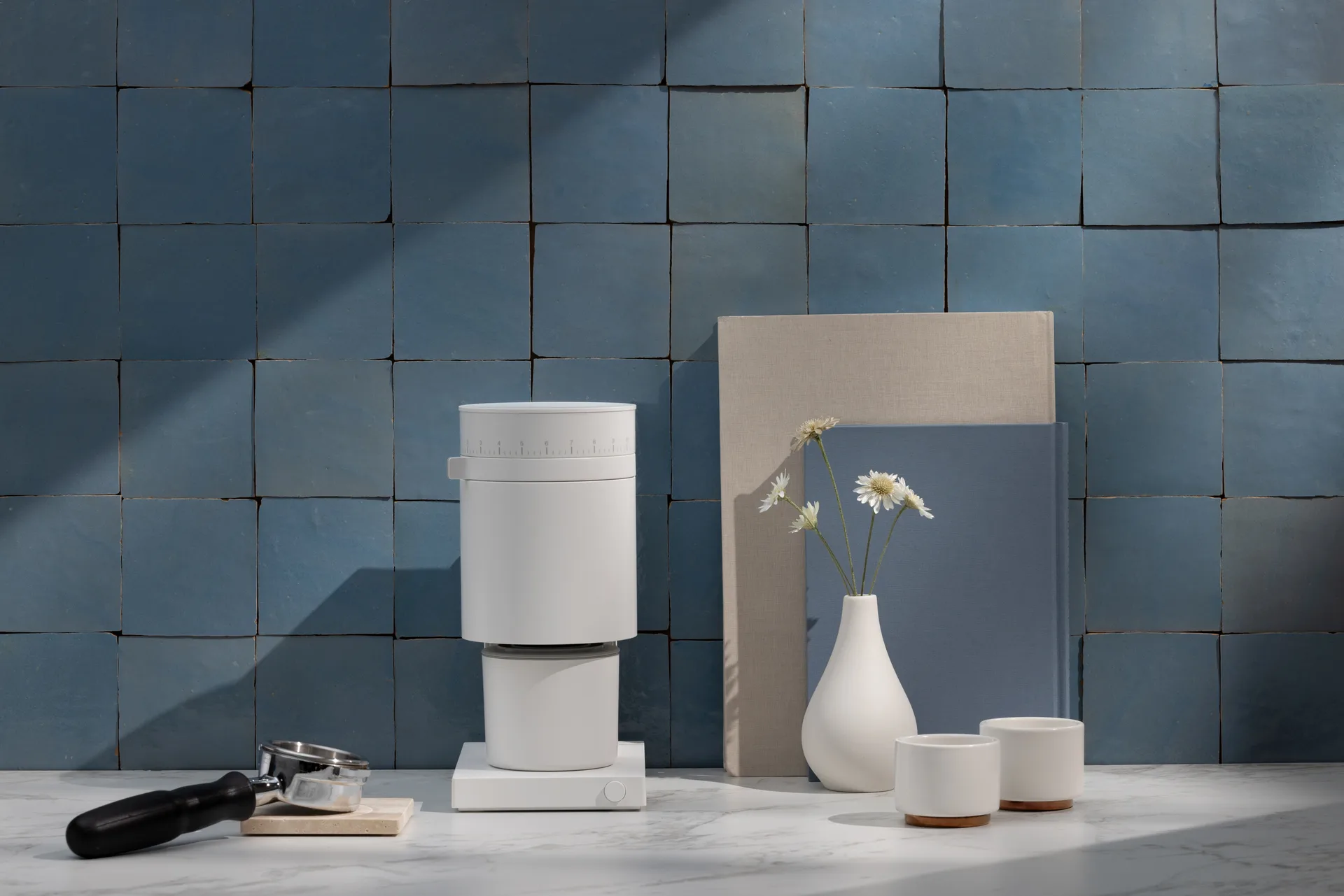 Molinillo de café eléctrico Opus Conical Burr, Matte white Fellow