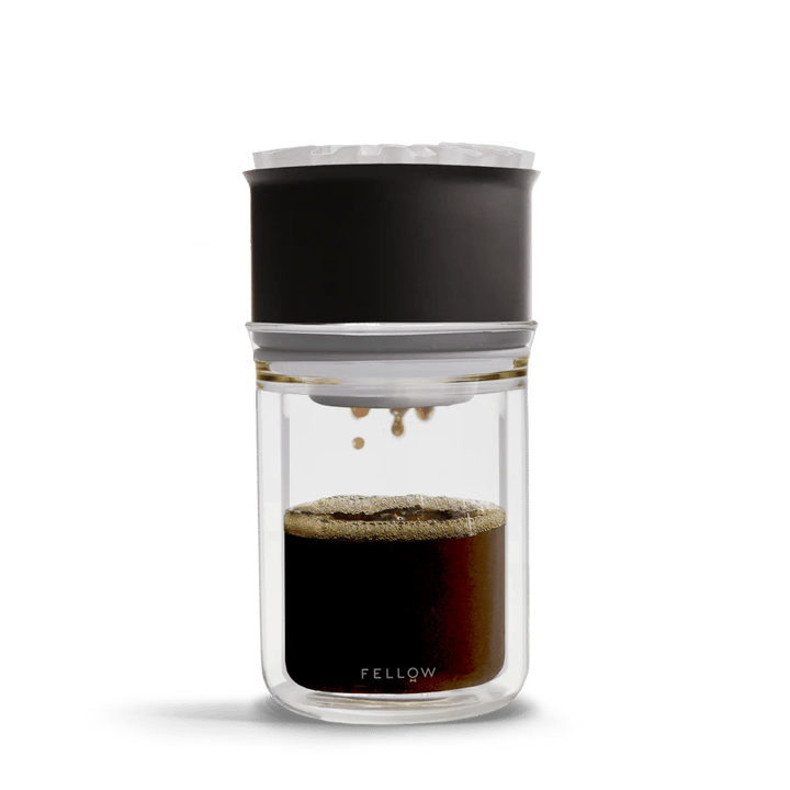 Set de pour-over Stagg X, Matte black-clear glass Fellow