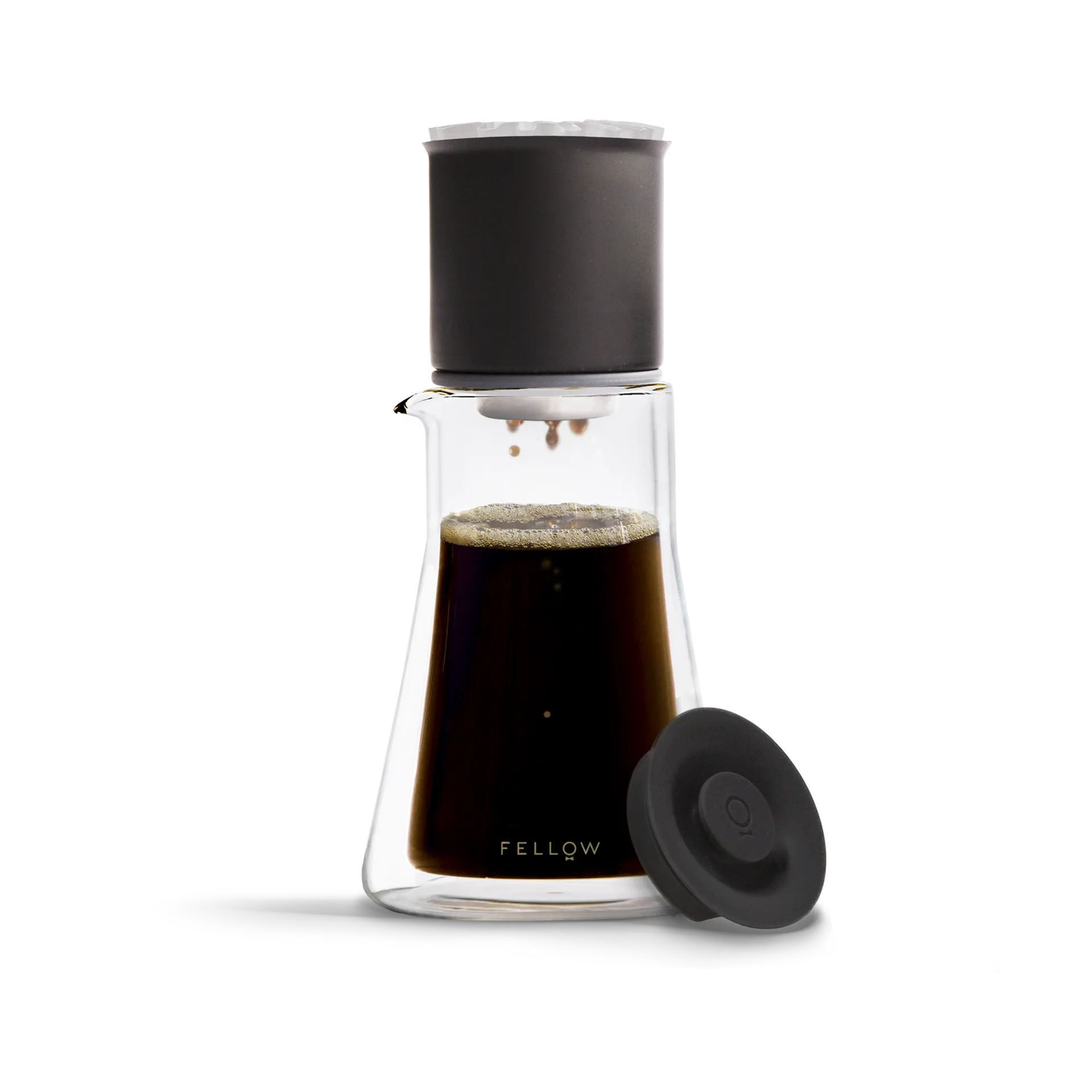 Set de pour-over Stagg XF, Matte black-clear glass Fellow