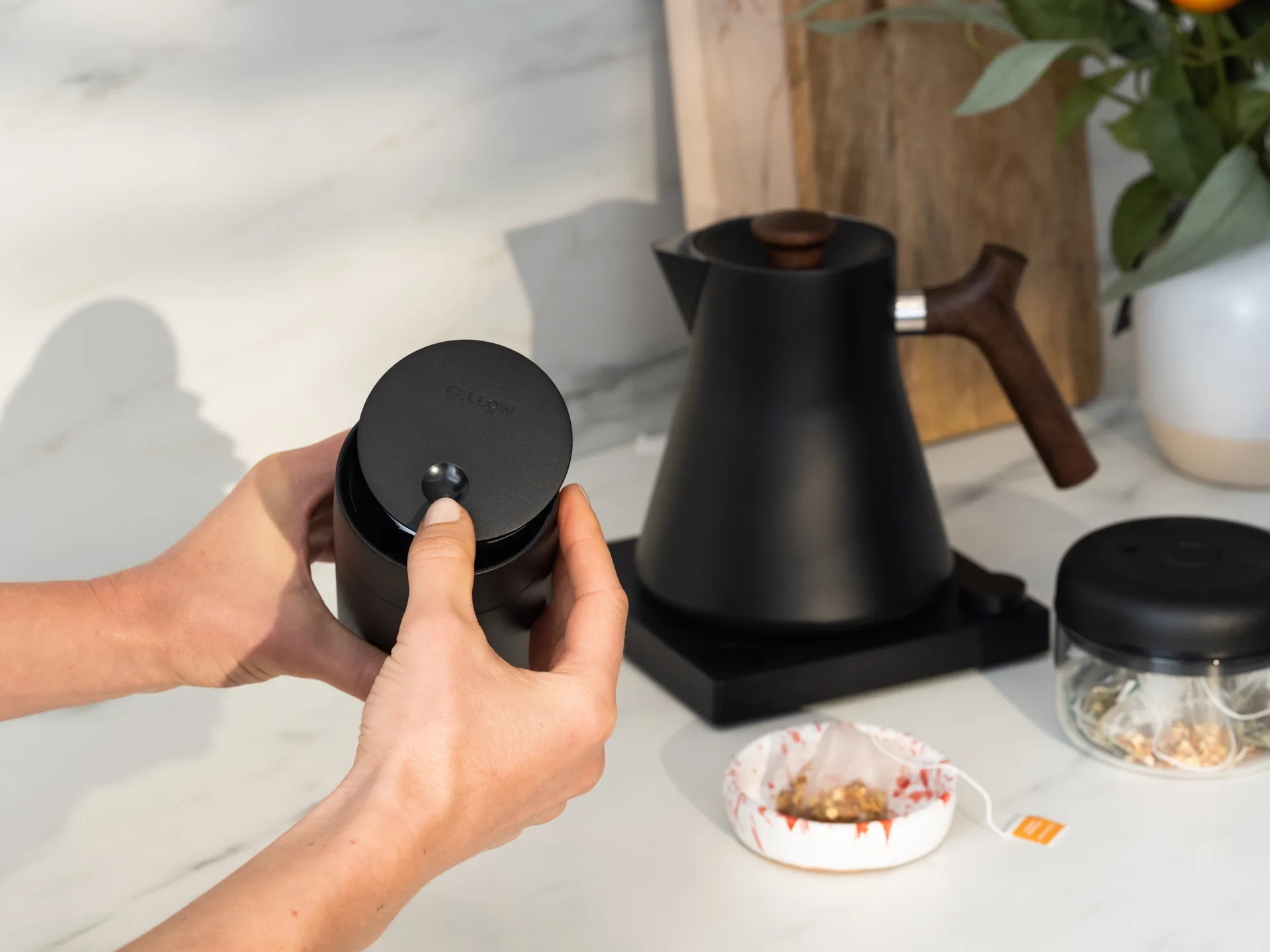 Taza térmica Carter con cierre deslizante 35 cl, Matte black Fellow