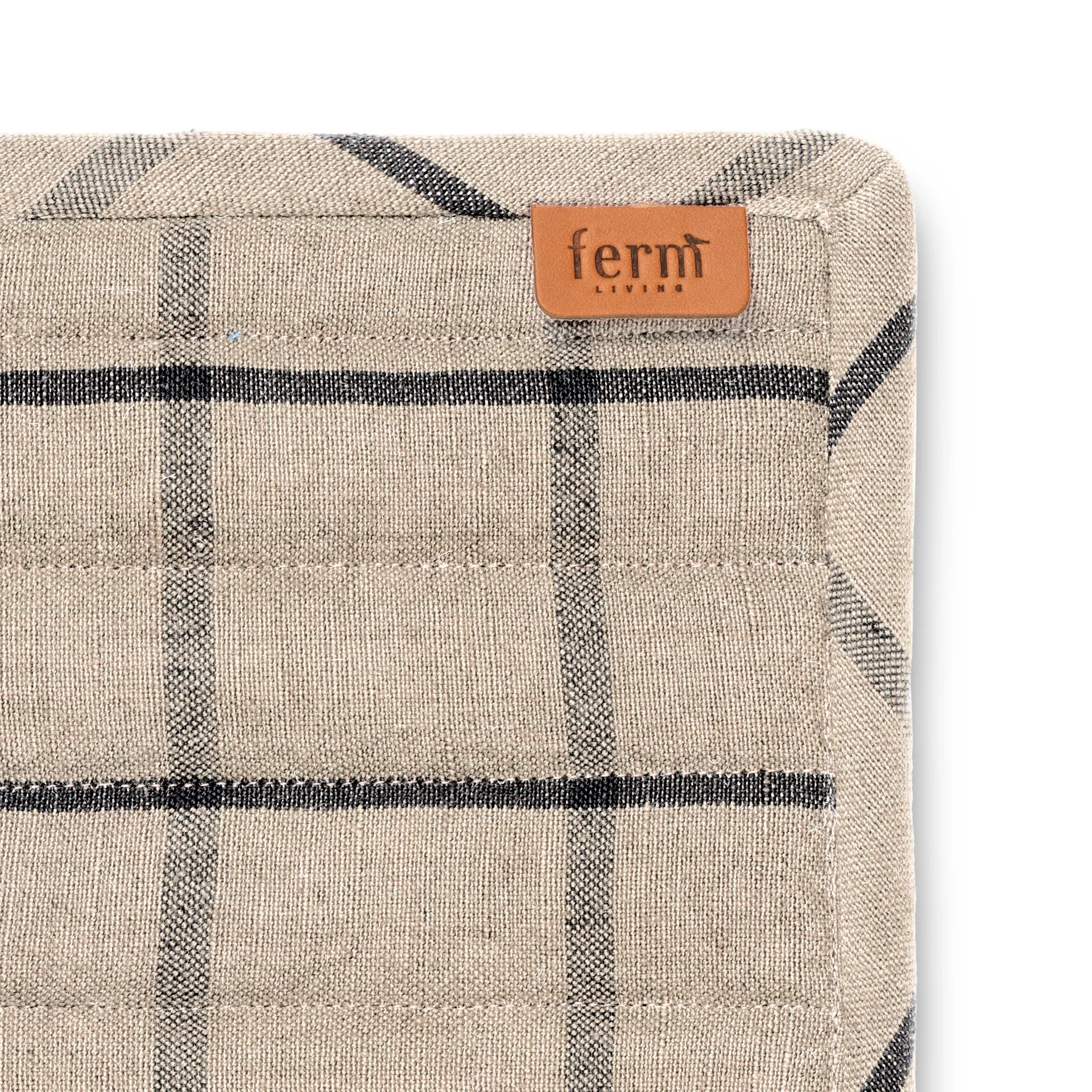 2 Agarradores Hale, Sand-negro Ferm Living