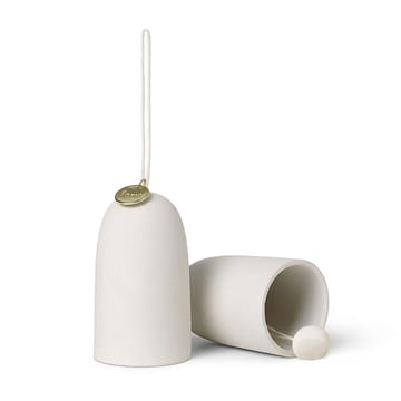 2 Colgantes de navidad Bell klocka Ø4 cm - Off-white - ferm LIVING