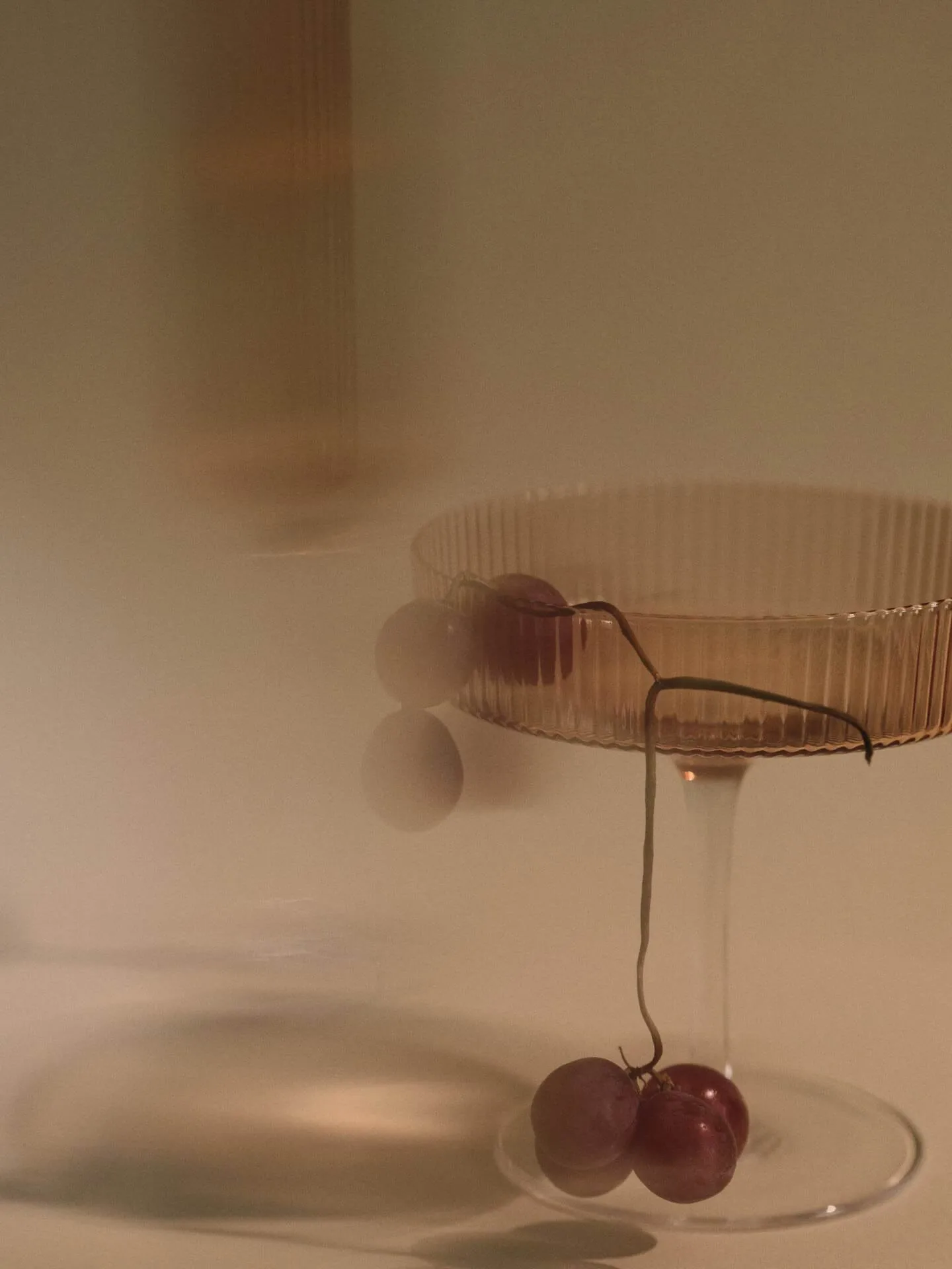 2 Copas de champán Ripple, Blush Ferm Living