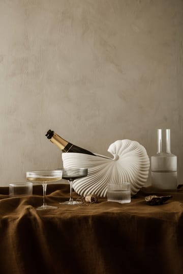2 Copas de champán Ripple - transparente - Ferm Living