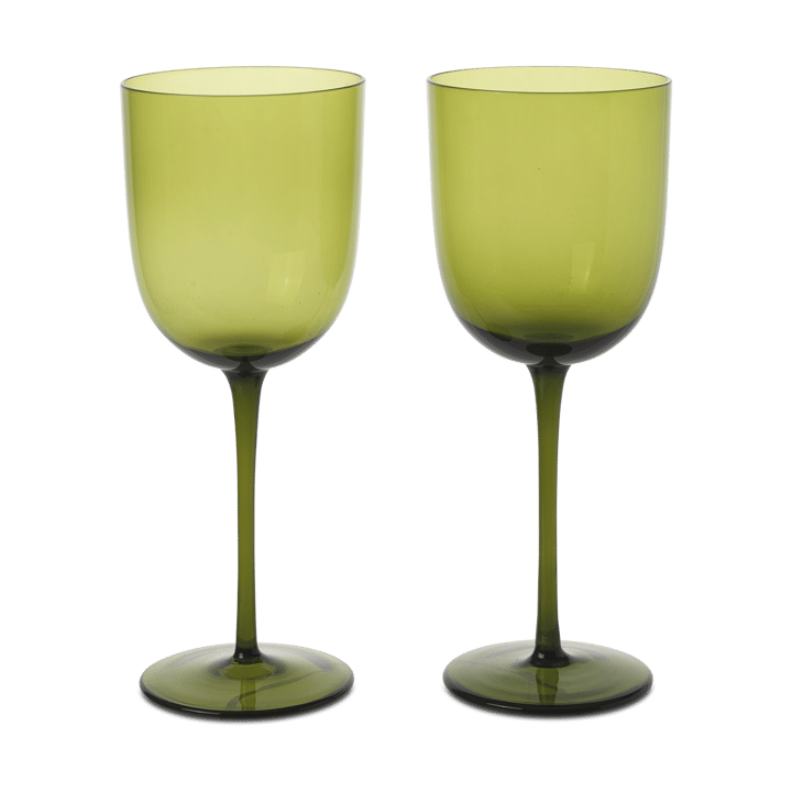 2 Copas de vino blanco Host 30 cl - Verde musgo - Ferm LIVING