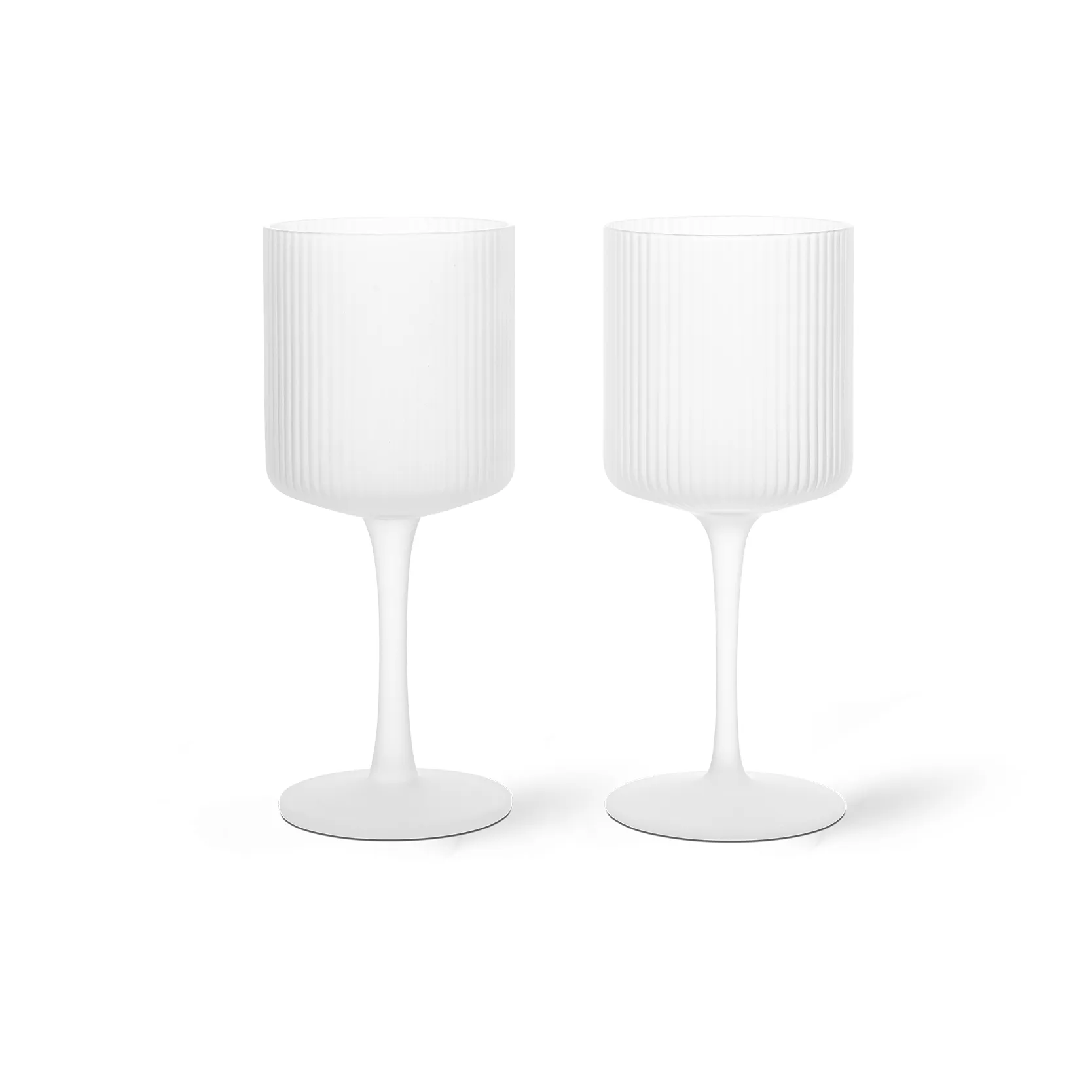 2 Copas de vino blanco Ripple 26 cl, Frosted Ferm Living