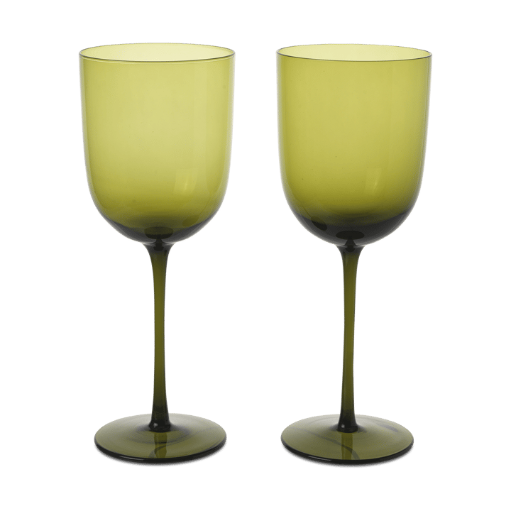 2 Copas de vino tinto Host 36 cl - Verde musgo - Ferm Living