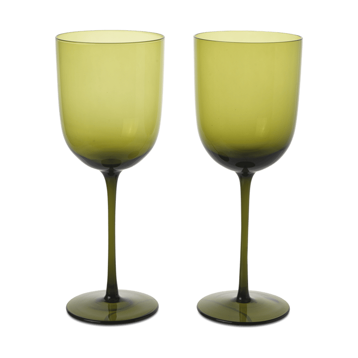 2 Copas de vino tinto Host 36 cl - Verde musgo - Ferm LIVING
