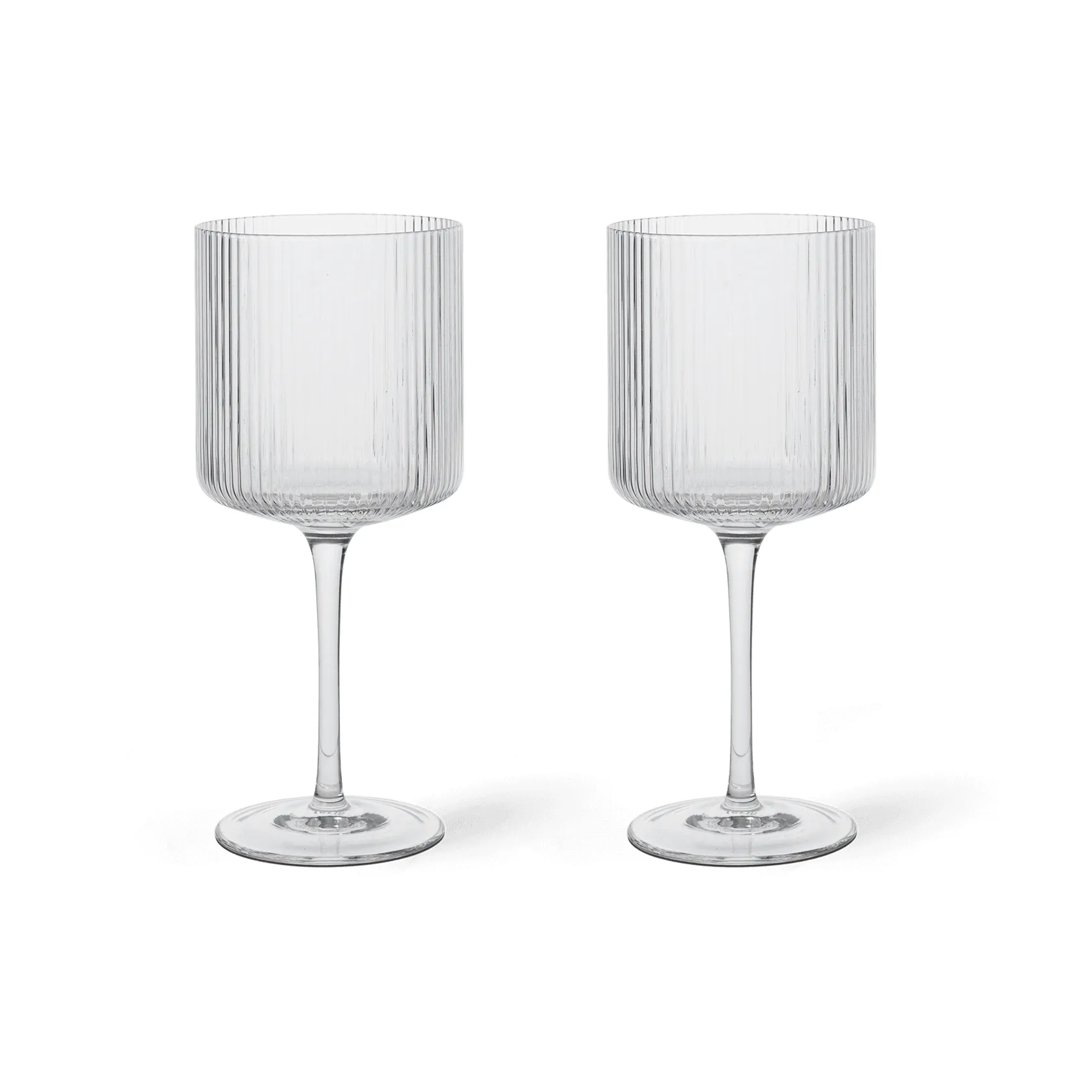 2 Copas de vino tinto Ripple 32,5 cl, Clear Ferm Living