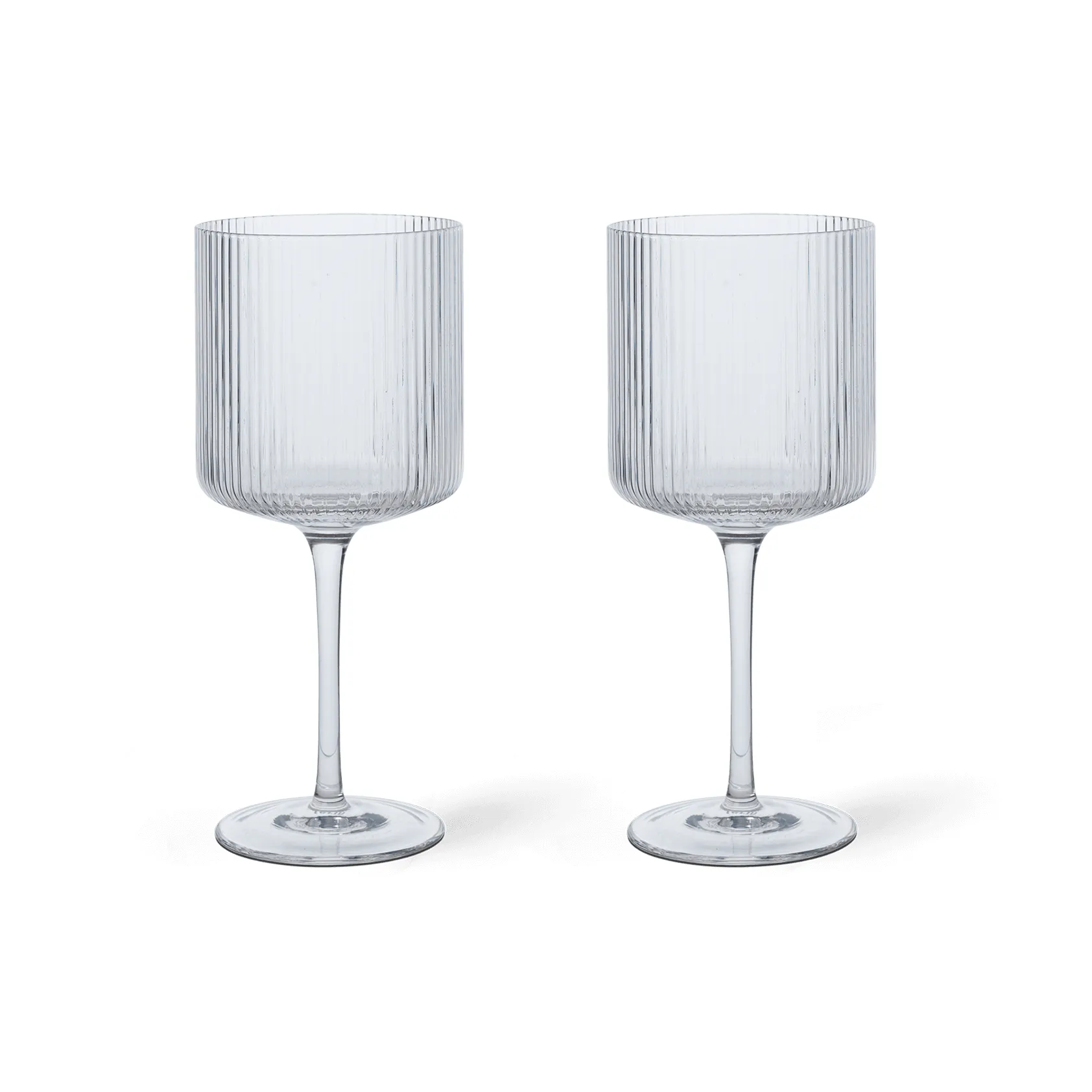 2 Copas de vino tinto Ripple 32,5 cl, Clear Ferm Living