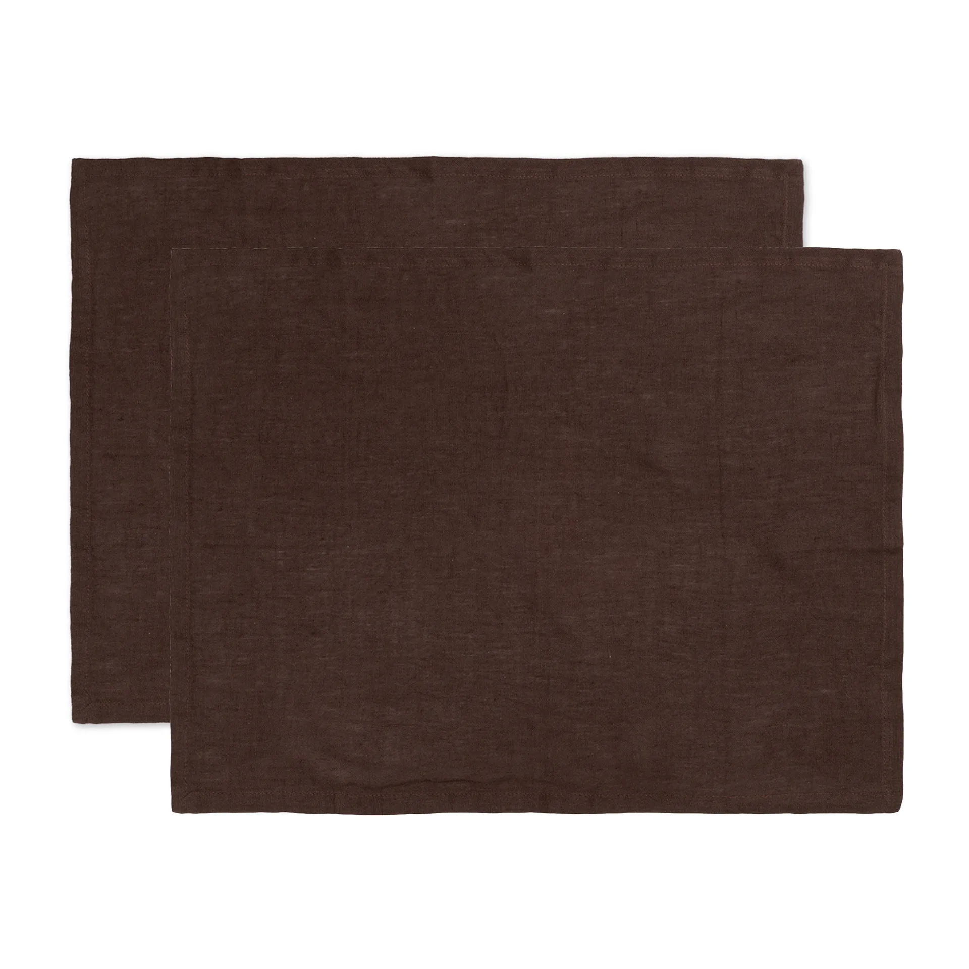 2 Manteles individuales Ferm Living lino, Chocolate Ferm Living