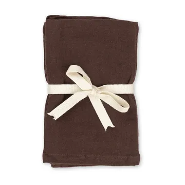 2 Manteles individuales Ferm Living lino - Chocolate - Ferm Living