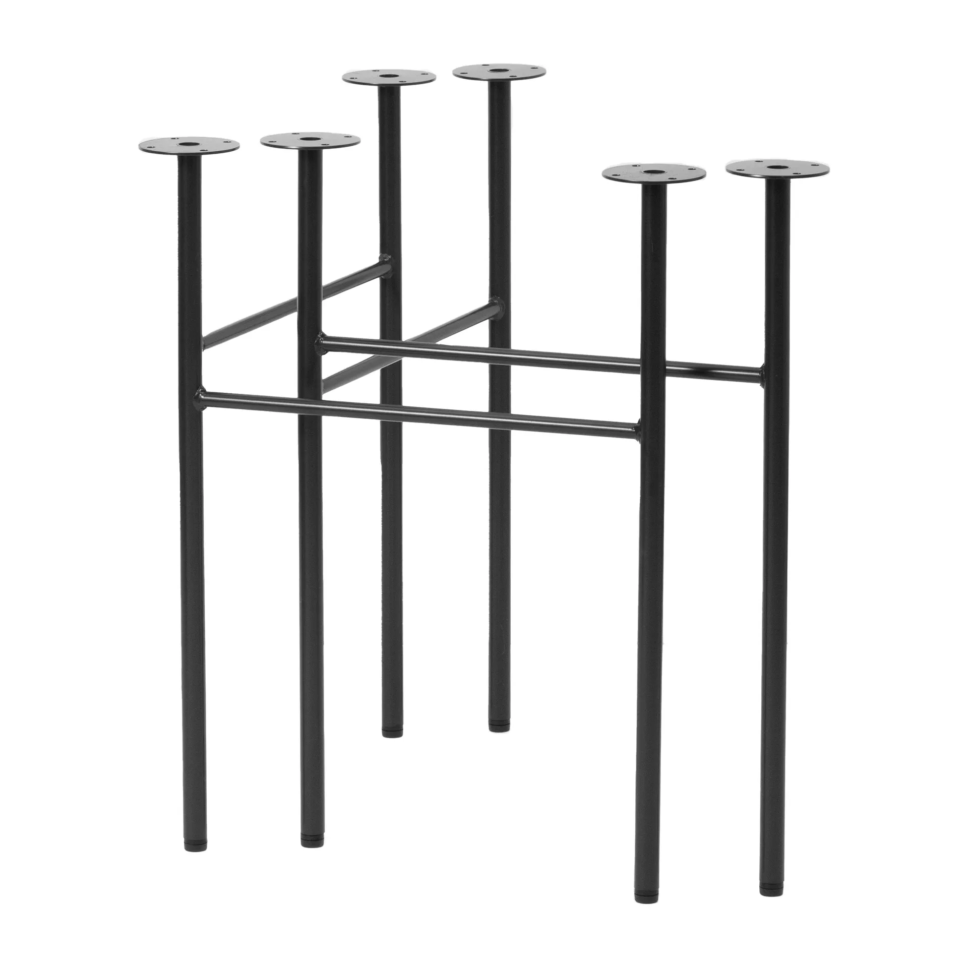 2 Patas de mesa Mingle acero, Negro 68 cm Ferm Living