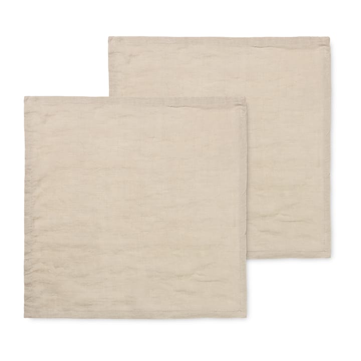 2 Servilletas de lino Ferm Living - Natural - Ferm Living