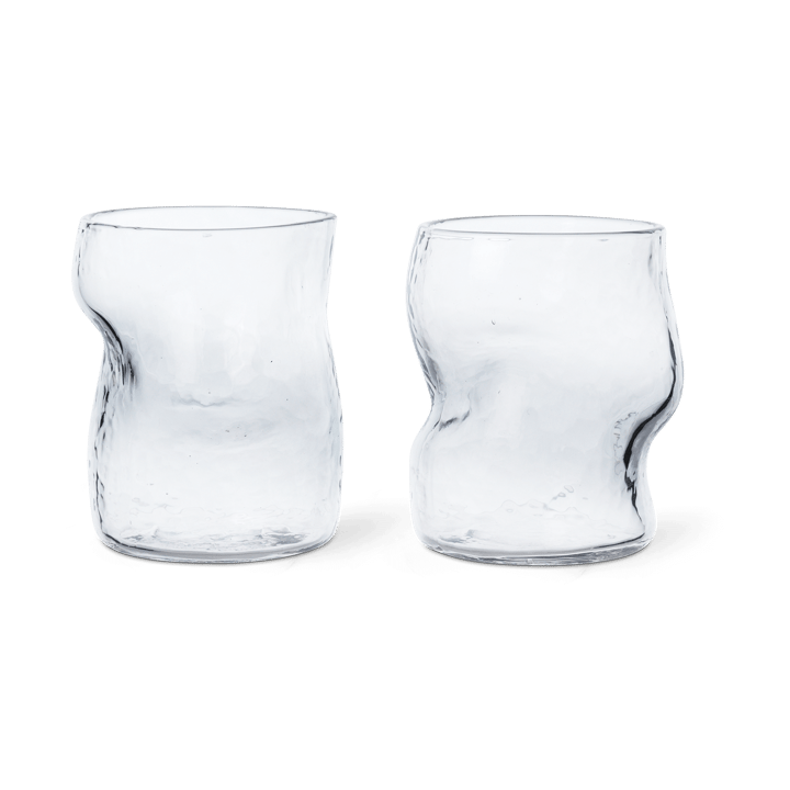2 Vasos Dimple 27 cl - Clear - Ferm Living